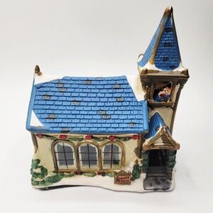 Enchanted Christmas Village Lighted Country‎ Church Porcelain House